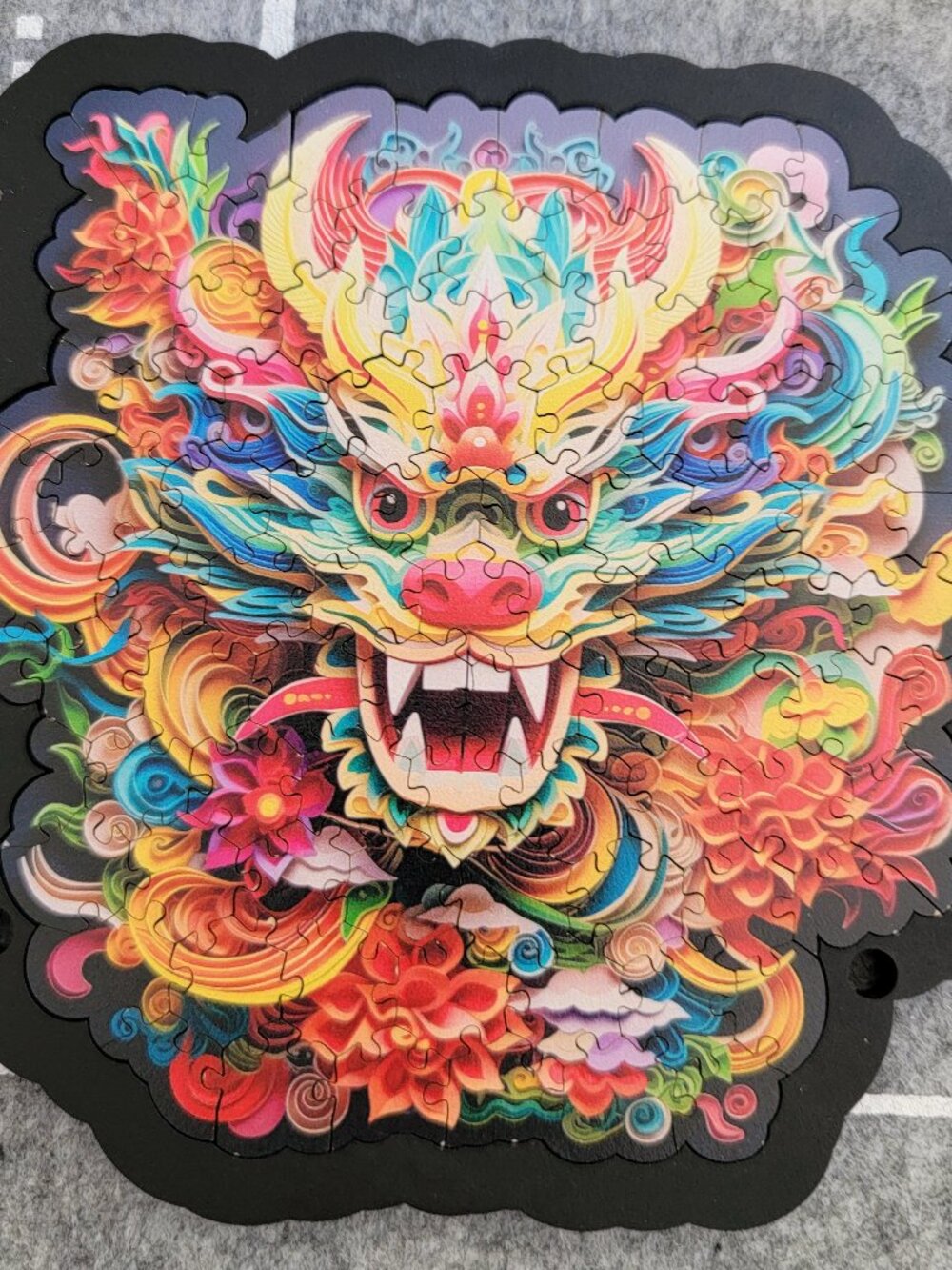 Dragon Framed Wooden Puzzle Lot